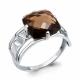 Серебряное кольцо AQUAMARINE А6906201 с кварцем