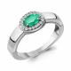 Серебряное кольцо AQUAMARINE А6911709А с фианитом и агатом