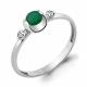Серебряное кольцо AQUAMARINE А6912609А с фианитом и агатом