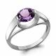 Серебряное кольцо AQUAMARINE А6914804 с аметистом