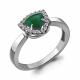 Серебряное кольцо AQUAMARINE А6916509А с фианитом и агатом