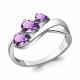 Серебряное кольцо AQUAMARINE А6918204 с аметистом