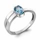 Серебряное кольцо AQUAMARINE А6921805 с топазом