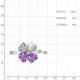 Серебряное кольцо AQUAMARINE А6922604А с фианитом и аметистом