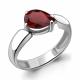 Серебряное кольцо AQUAMARINE А6935803 с гранатом