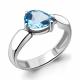 Серебряное кольцо AQUAMARINE А6935805 с топазом