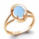 Кольцо из золочёного серебра AQUAMARINE с халцедоном А69419605-п