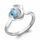 Серебряное кольцо AQUAMARINE А6948205 с топазом