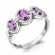 Серебряное кольцо AQUAMARINE А6950904 с аметистом