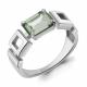 Серебряное кольцо AQUAMARINE А6951615 с празиолитом