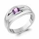 Серебряное кольцо AQUAMARINE А6952204 с аметистом