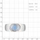 Серебряное кольцо AQUAMARINE А69528605 с халцедоном