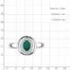 Серебряное кольцо AQUAMARINE А6955709А с фианитом и агатом
