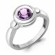 Серебряное кольцо AQUAMARINE А6956604 с аметистом