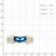 Кольцо из золочёного серебра AQUAMARINE А6956793-п с фианитом и Лондон топазом