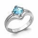 Серебряное кольцо AQUAMARINE А6960605 с топазом