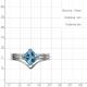 Серебряное кольцо AQUAMARINE А6960605 с топазом