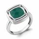 Серебряное кольцо AQUAMARINE А6961209А с фианитом и агатом