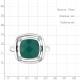 Серебряное кольцо AQUAMARINE А6961209А с фианитом и агатом