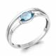 Серебряное кольцо AQUAMARINE А6962305 с топазом