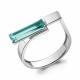Серебряное кольцо AQUAMARINE А6964688 с турмалином