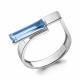 Серебряное кольцо AQUAMARINE А6964692 с топазом