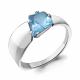 Серебряное кольцо AQUAMARINE А6965592 с топазом