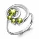 Серебряное кольцо AQUAMARINE А6970407 с хризолитом
