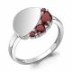 Серебряное кольцо AQUAMARINE А6975203 с гранатом
