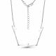 Серебряное колье AQUAMARINE А73647