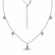 Серебряное колье AQUAMARINE А7382730 с топазом и аметистом