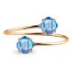 Браслет из золочёного серебра AQUAMARINE А7418592-п с топазом