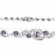 Серебряный браслет AQUAMARINE А7431604 с аметистом
