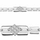 Серебряный браслет AQUAMARINE А74350А с фианитом
