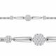 Серебряный браслет AQUAMARINE А74353А с фианитом