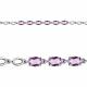 Серебряный браслет AQUAMARINE А7446804 с аметистом