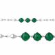 Серебряный браслет AQUAMARINE А7448409 с агатом