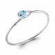 Серебряный браслет AQUAMARINE А7455605 с топазом