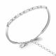 Серебряный браслет AQUAMARINE А74630 с фианитом