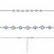 Серебряный браслет AQUAMARINE А74804АБ с топазом и фианитом