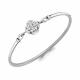 Серебряный браслет AQUAMARINE А74867А с фианитом