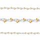 Серебряный браслет AQUAMARINE А7499006 с цитрином