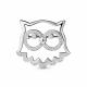 Серебряная брошь AQUAMARINE А77320А с фианитом