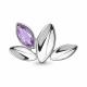 Серебряная брошь AQUAMARINE А7734504 с аметистом