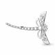 Серебряная брошь AQUAMARINE А77400А с фианитом
