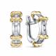Серьги из белого золота BERGER Бб120619 с фианитом