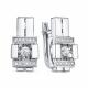Серьги из белого золота BERGER Бб121156 с фианитом