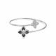 Серебряный браслет BERGER Бс070298 с фианитом и ониксом