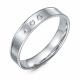 Серебряное обручальное кольцо 4 мм BERGER с фианитом Бс090039/1
