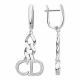 Серебряные серьги BERGER Бс120104 с фианитом